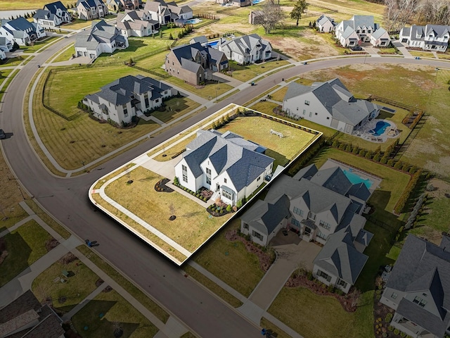 drone / aerial view featuring a residential view