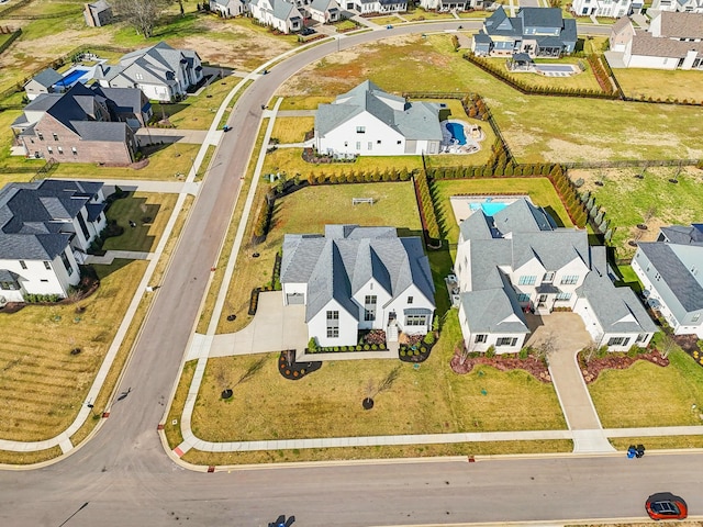 aerial view featuring a residential view