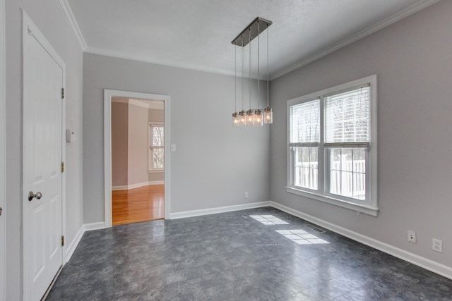 526 Christel Springs Dr, Clarksville, TN 37043 - empty room featuring crown molding, baseboards, and visible vents