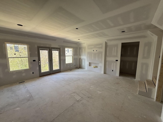 0 Smokey Rdg, Nolensville, TN 37135 - unfurnished living room featuring plenty of natural light and french doors