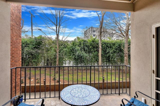 view of balcony