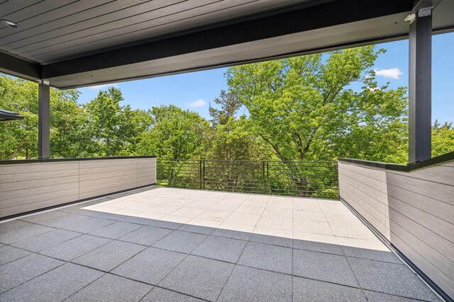 view of patio / terrace with a balcony