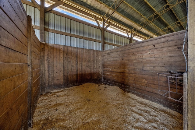 view of horse barn