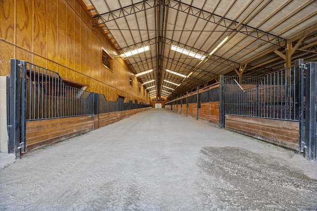 view of horse barn