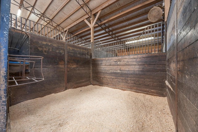view of horse barn