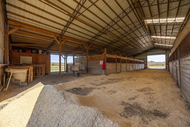 view of horse barn