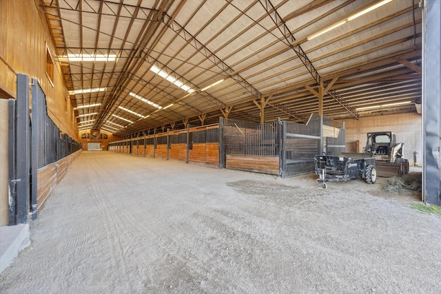 view of horse barn
