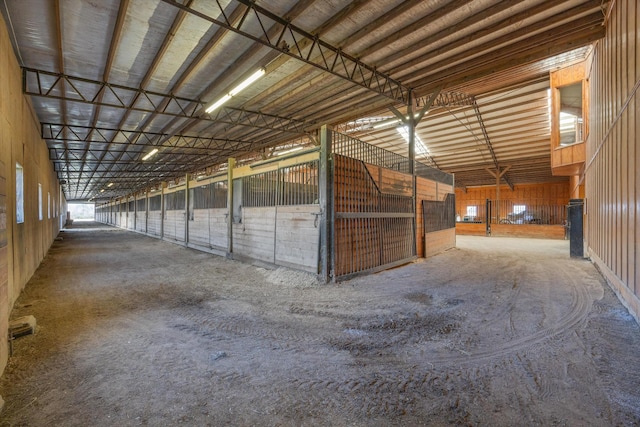 view of horse barn