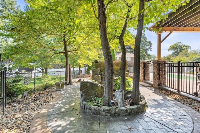 view of patio / terrace with a fenced backyard