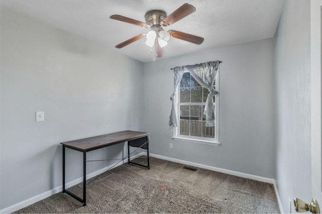 106 Hampton Dr, La Vergne, TN 37086 - spare room featuring baseboards, visible vents, carpet, and a ceiling fan