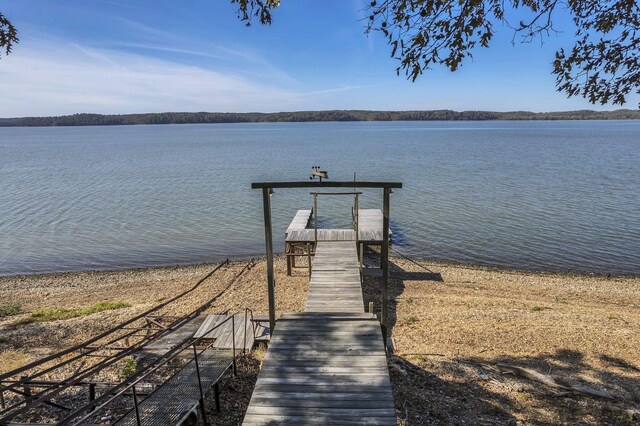 9395 Greenbriar Rd, Waverly, TN 37185 - dock area featuring a water view