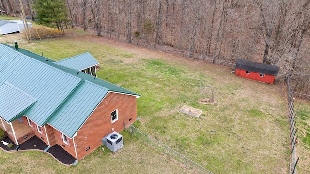 aerial view with a view of trees