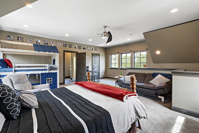 817 Burton Point Rd, Mount Juliet, TN 37122 - carpeted bedroom featuring baseboards and recessed lighting