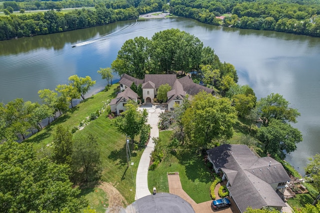 817 Burton Point Rd, Mount Juliet, TN 37122 - aerial view featuring a water view