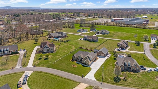drone / aerial view with a residential view