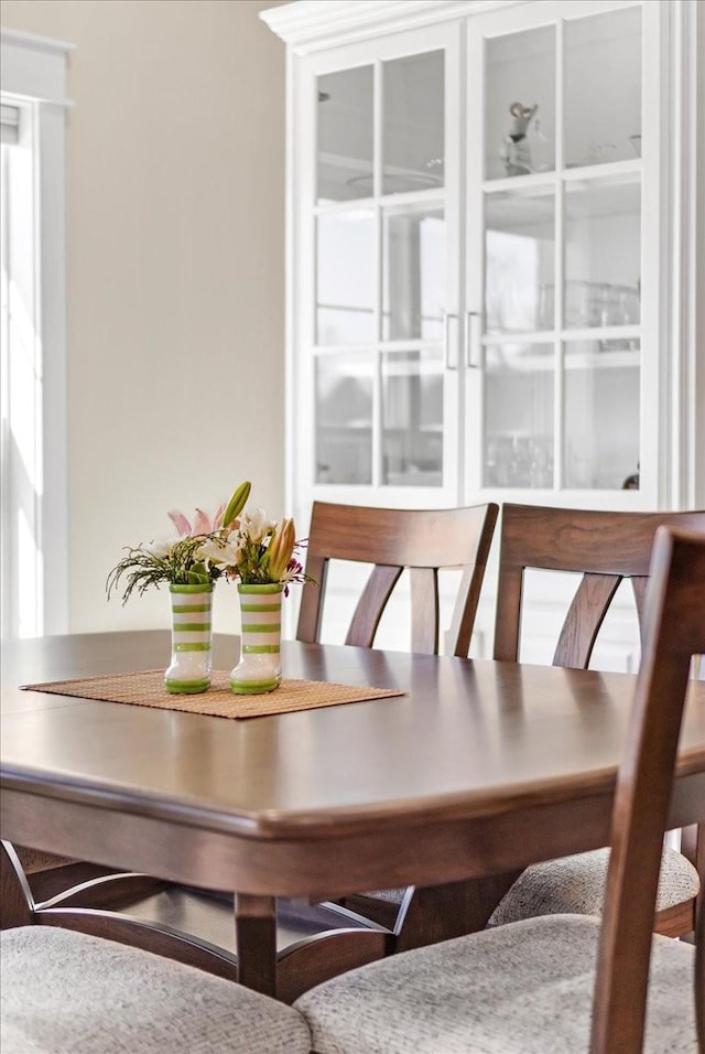 view of dining space