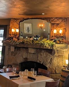 24 Acorn Cv, Tracy City, TN 37387 - bar area featuring a fireplace and wood ceiling