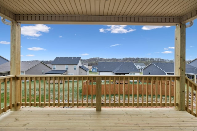 946 Tufnel Dr, Clarksville, TN 37040 - wooden deck with a residential view