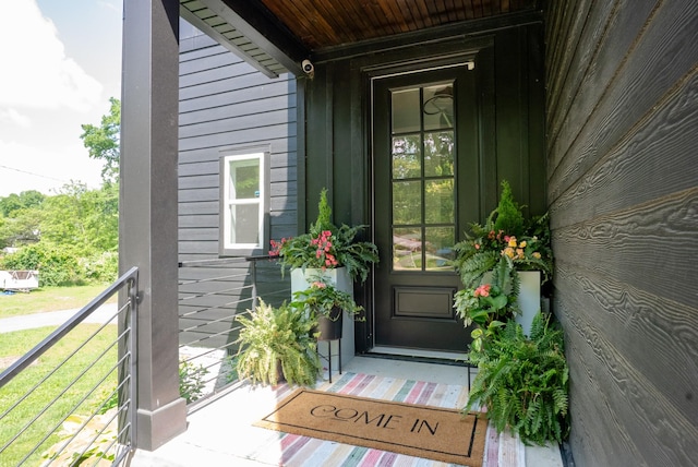 view of property entrance