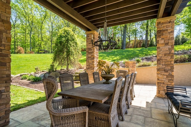 947 Tyne Blvd, Nashville, TN 37220 - view of patio with outdoor dining area