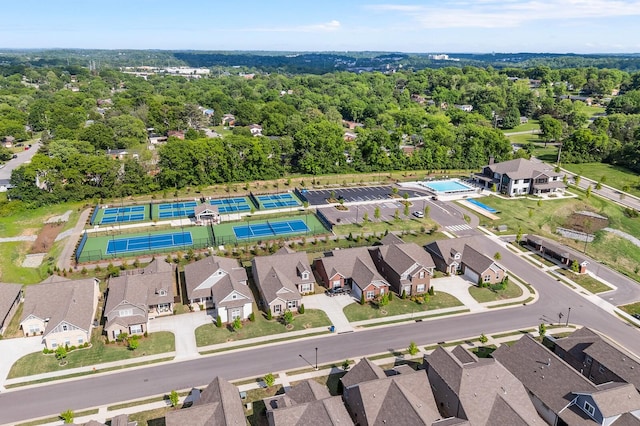 birds eye view of property featuring a residential view