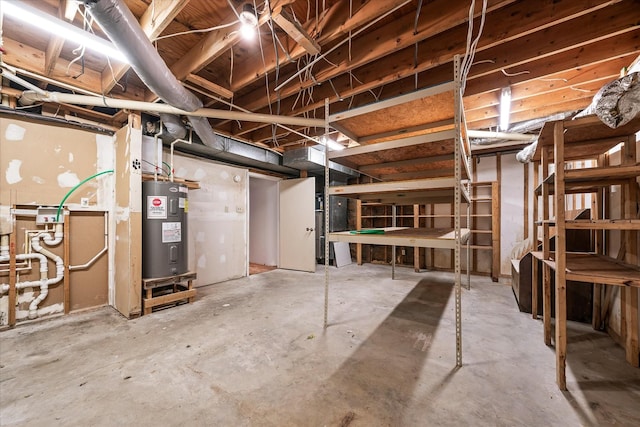 5651 S York Hwy, Grimsley, TN 38565 - unfinished basement with water heater