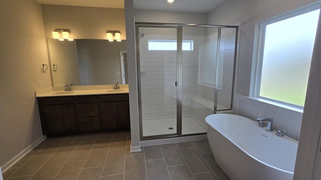 6139 Saxlingham Pl, Smyrna, TN 37167 - full bathroom with a shower stall, a wealth of natural light, and a sink