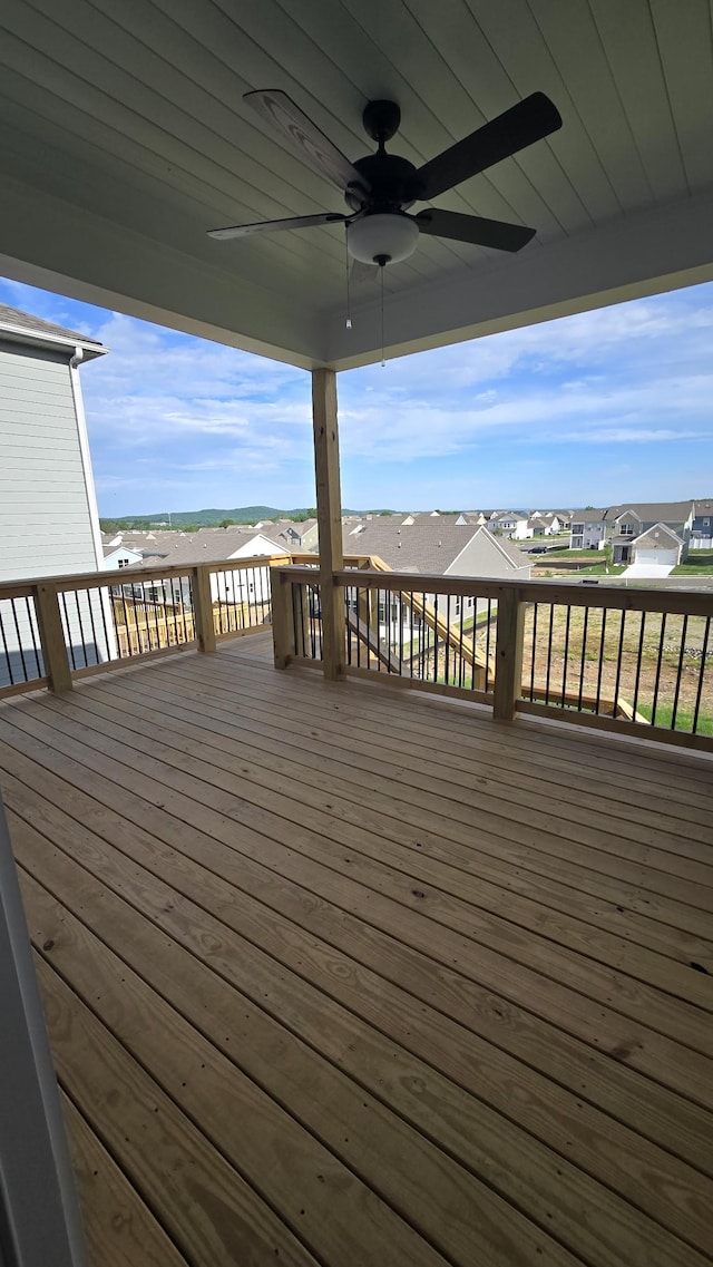 6139 Saxlingham Pl, Smyrna, TN 37167 - deck with a residential view and ceiling fan