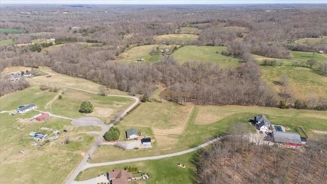 650 Wall Rd, Cunningham, TN 37052 - birds eye view of property with a rural view