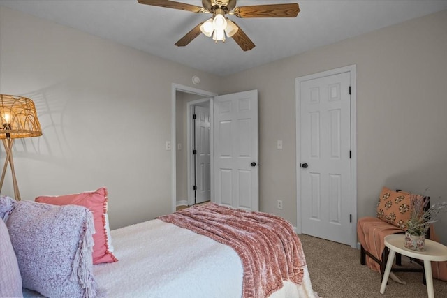 650 Wall Rd, Cunningham, TN 37052 - bedroom featuring carpet flooring and a ceiling fan
