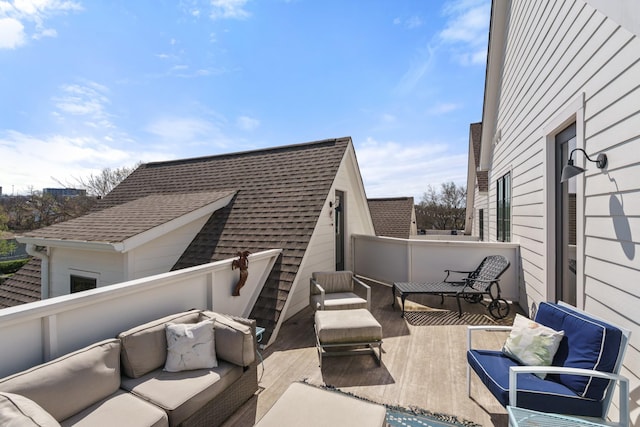 128 37th Ave N, Nashville, TN 37209 - view of patio with a balcony and an outdoor hangout area