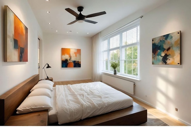128 37th Ave N, Nashville, TN 37209 - bedroom featuring recessed lighting, baseboards, and light wood-type flooring