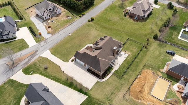 birds eye view of property featuring a residential view