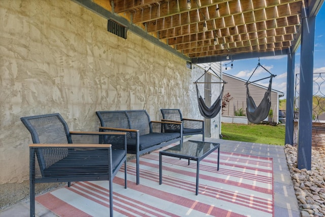 157 Battle Bluff Dr, Rossville, GA 30741 - view of patio featuring an outdoor hangout area