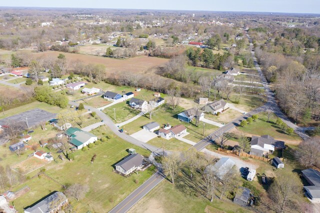 bird's eye view featuring a residential view