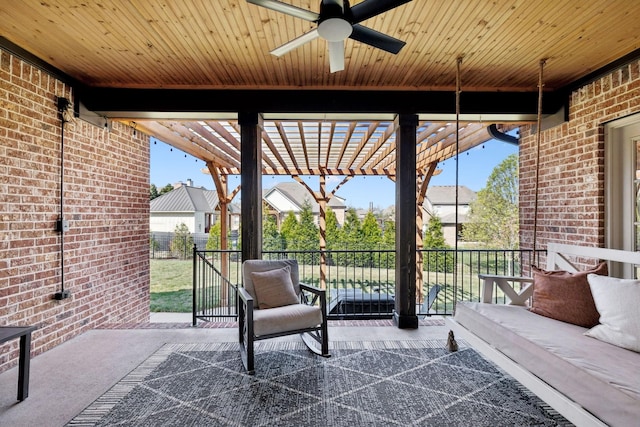 4376 Pretoria Run, Murfreesboro, TN 37128 - view of patio with fence