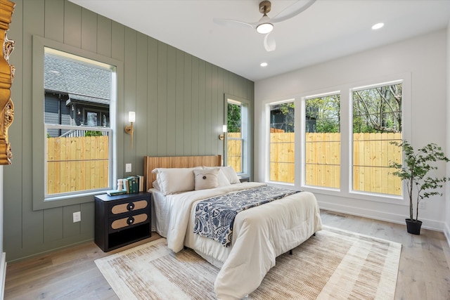 2510 Vaulx Ln, Nashville, TN 37204 - bedroom featuring a ceiling fan, wood finished floors, and multiple windows