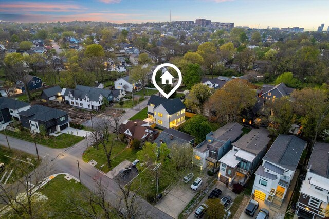 2510 Vaulx Ln, Nashville, TN 37204 - drone / aerial view featuring a residential view