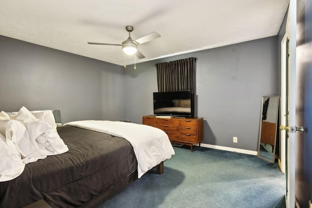 4825 Peppertree Dr, Antioch, TN 37013 - carpeted bedroom featuring baseboards and ceiling fan