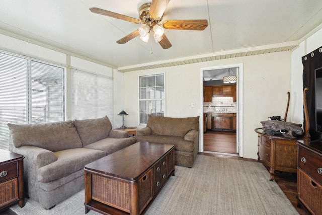 4825 Peppertree Dr, Antioch, TN 37013 - living area featuring ceiling fan