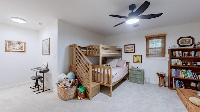 2235 Rock Springs Rd, Columbia, TN 38401 - carpeted bedroom featuring baseboards, ceiling fan, and visible vents