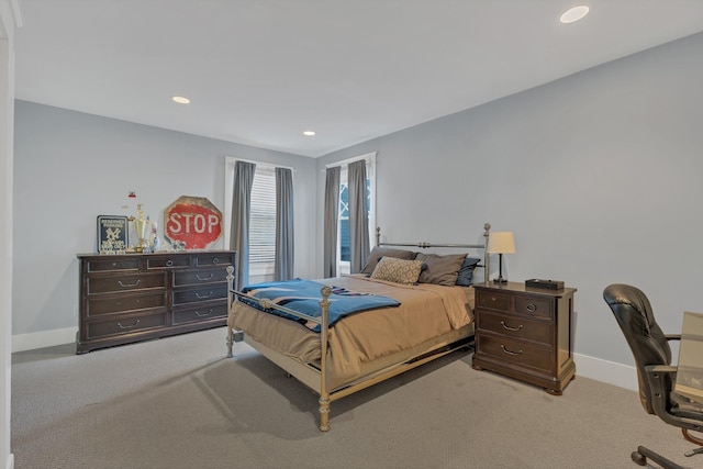 3814 Central Ave, Nashville, TN 37205 - carpeted bedroom with baseboards and recessed lighting