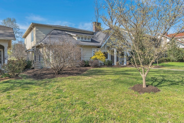 3814 Central Ave, Nashville, TN 37205 - view of front of property with a chimney and a front yard