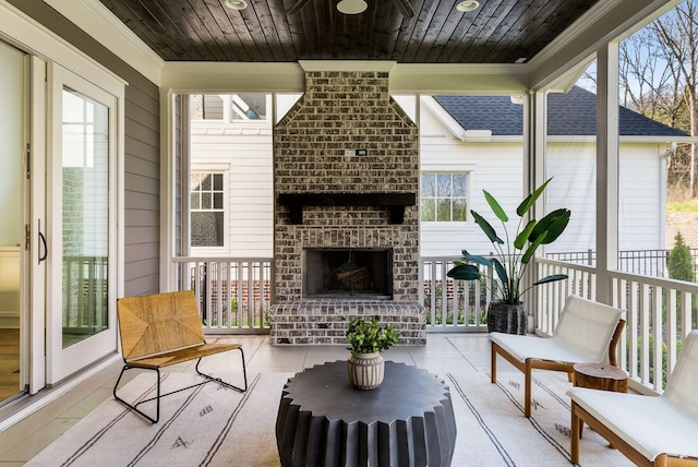 sunroom featuring a wealth of natural light