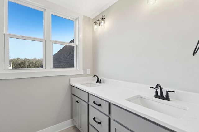 6477 Simmons Acres Ln, Lascassas, TN 37085 - bathroom with plenty of natural light and double vanity