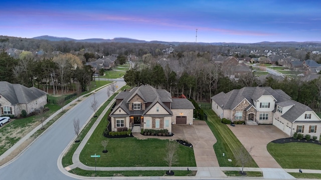 118 Newnham Bridge Dr, Nolensville, TN 37135 - bird's eye view with a residential view and a mountain view