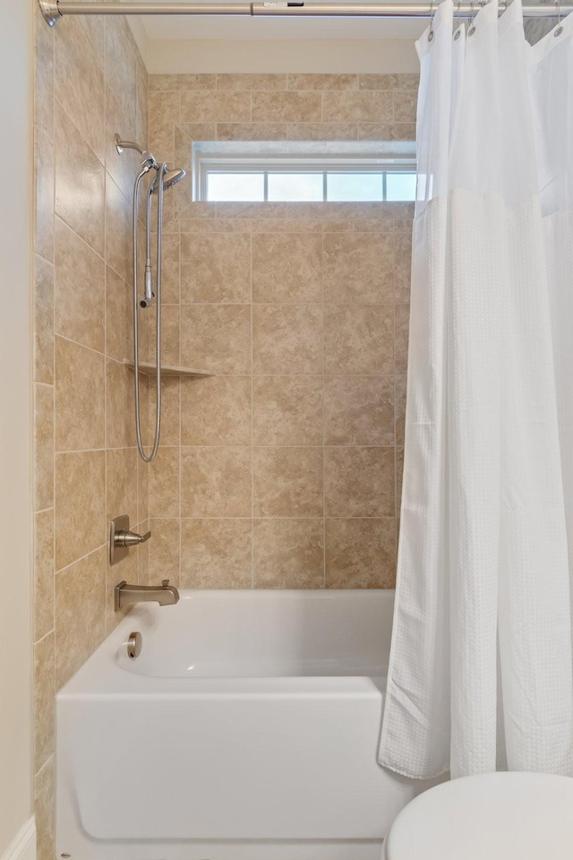 118 Newnham Bridge Dr, Nolensville, TN 37135 - bathroom featuring toilet and shower / bath combo