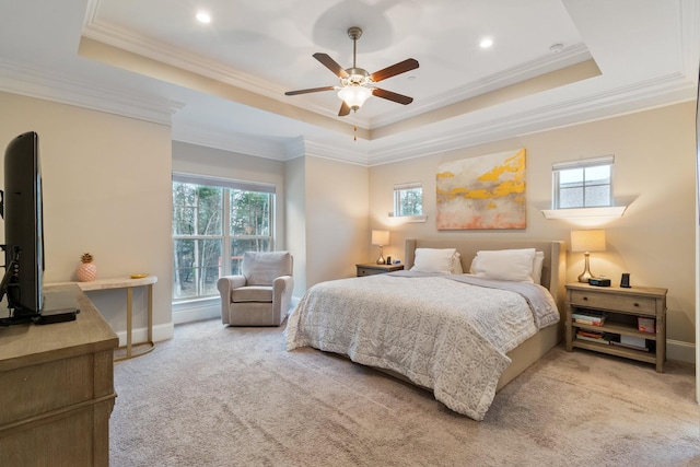 118 Newnham Bridge Dr, Nolensville, TN 37135 - bedroom with a raised ceiling and multiple windows
