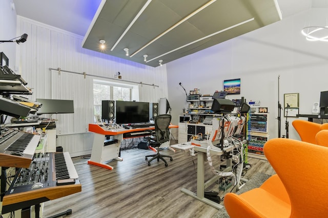 118 Newnham Bridge Dr, Nolensville, TN 37135 - office area featuring wood finished floors
