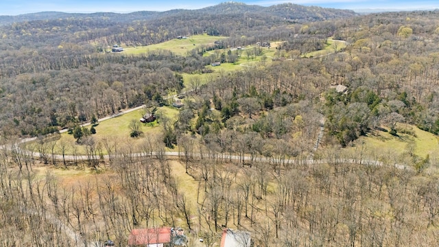 12112 Paw Paw Springs Rd, Arrington, TN 37014 - birds eye view of property featuring a mountain view and a view of trees
